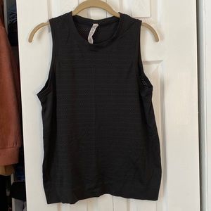 Black Jersey-material tank. Like new condition